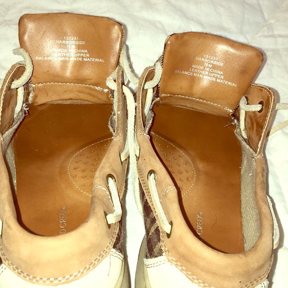 Highland Creek PLAID leather tie loafer flat preppy slip on comfy boat shoes 7.5 - Picture 5 of 16